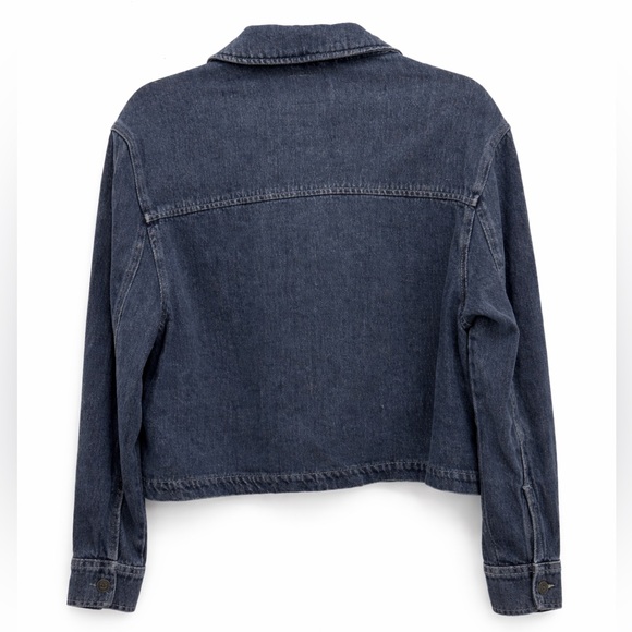 ✨ Old Navy Denim Zip-Up Shacket – NWOT – Women’s Size M ✨ - Picture 4 of 4